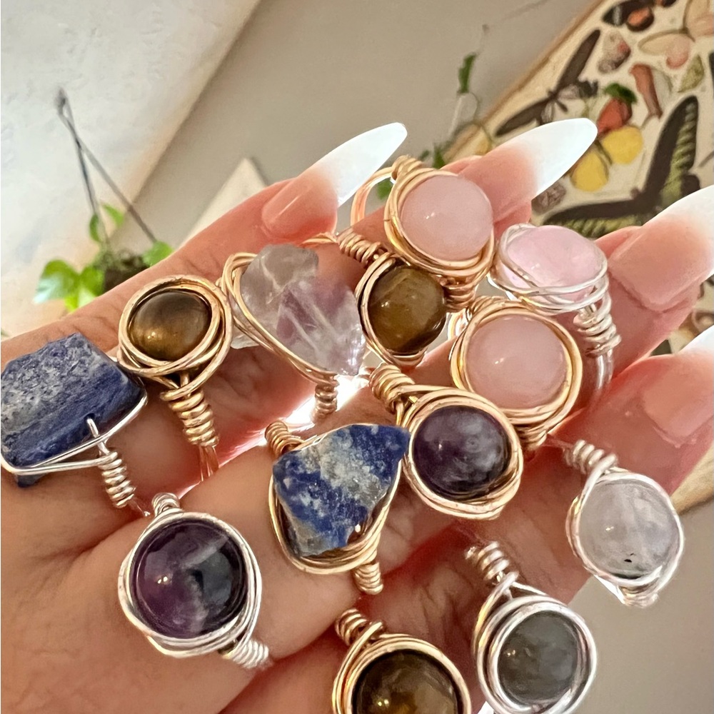 Custom Wire Wrapped Rings